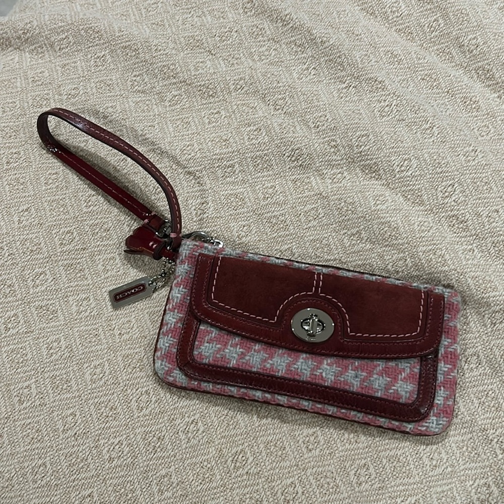 Small coach wristlet